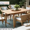 Meja Makan Outdoor Set 4–6 Kursi