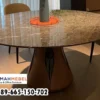 Meja Marmer Bulat Besar Mewah