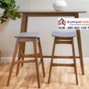 Set Meja Bar Stool Kayu Ergonomis
