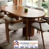 Jual Set Meja Makan Oval Jati Minimalis