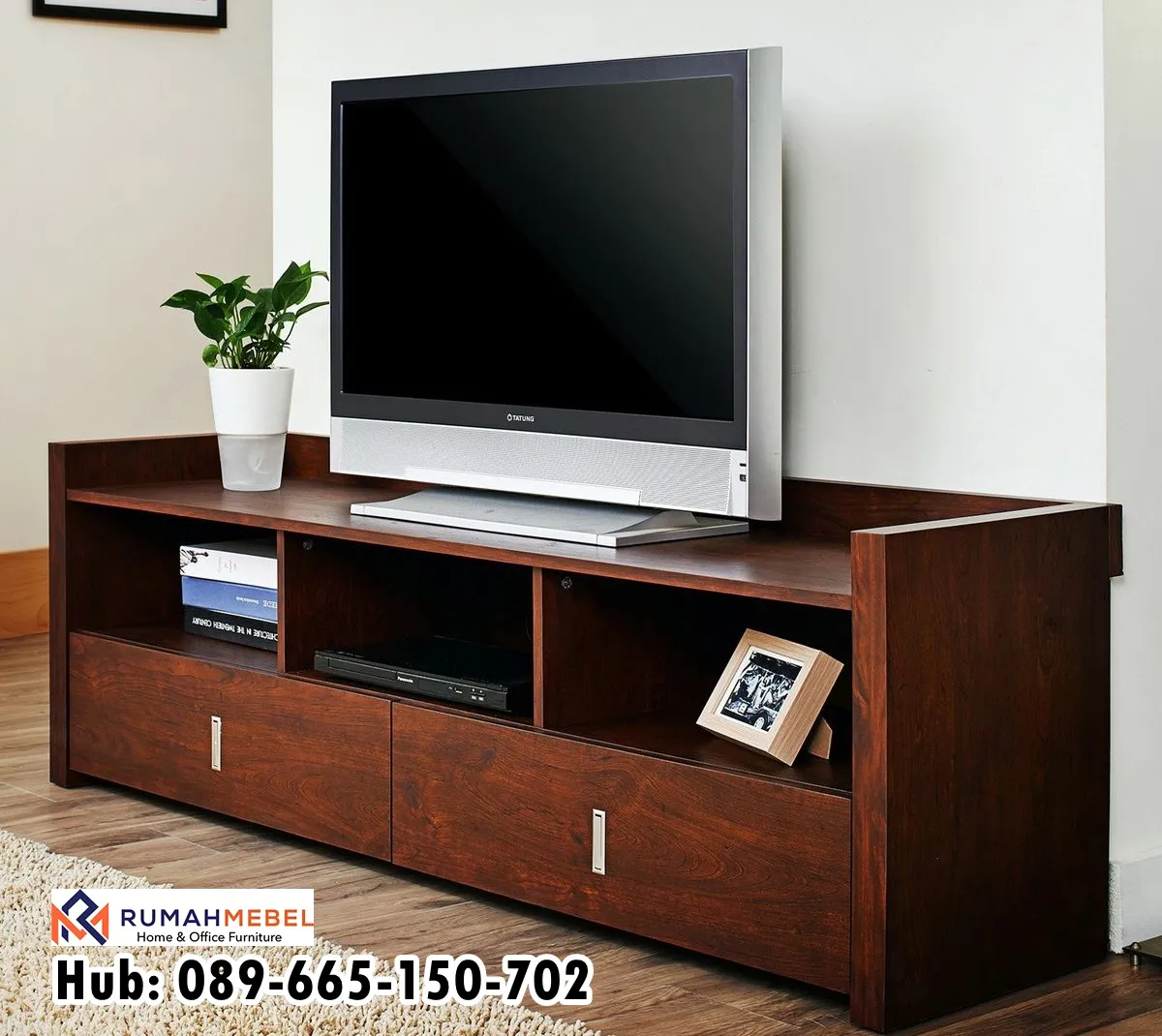 Jual Meja Tv Material Kayu Jati Solid