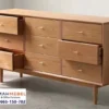 Lemari Laci Minimalis Kayu Natural