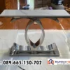 Meja Konsol Marmer Stainless Glossy Minimalis