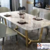 Meja Makan Marmer Eksklusif Royal White