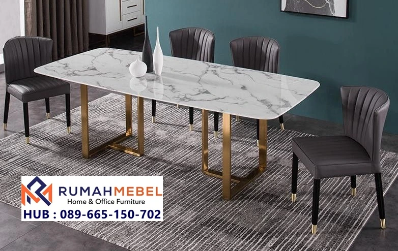 Meja Makan Minimalis Premium Carrara