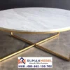 Meja Marmer Bundar Eksklusif Industrial