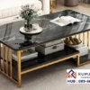 Meja Tamu Marmer Sultan Black Gold