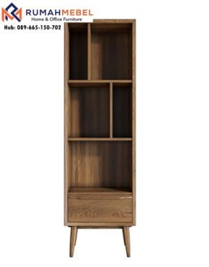 Rak Buku Aesthetic Jati Semarang