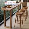 Set Meja Bar Minimalis Jati Slim