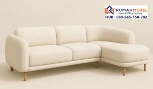 Sofa Sudut Minimalis Awan Modern Japandi