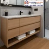 Wastafel Gantung Premium Kayu Solid