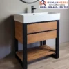 Wastafel Kabinet Industrial Kayu Jati