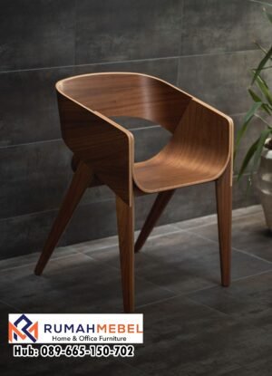 Kursi Cafe Kayu Jati Minimalis Modern Seri Scandi