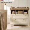 Baby Tafel Minimalis Modern dengan 2 Laci Besar & Rak Terbuka