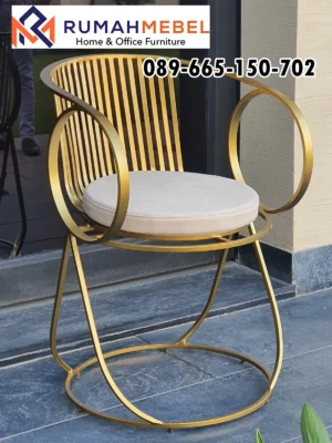 Kursi Cafe Ring Gold Mewah
