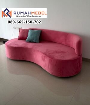 Kursi Sofa Awan Bean Pink