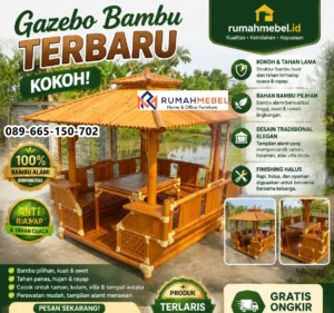 Gazebo Bambu Terbaru Kokoh