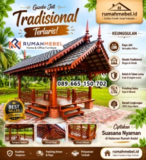 Gazebo Jati Tradisional Terlaris