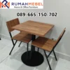 Kursi Cafe Industrial Kayu Besi Minimalis