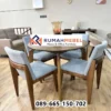 Set Meja Makan 4 Kursi Jati