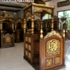 Mimbar Masjid Pontianak Kayu Jati Ukiran Mewah
