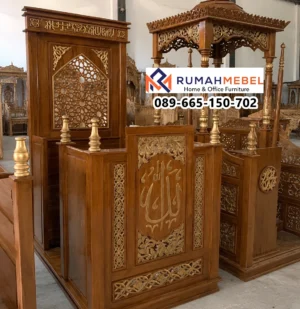 Jual Mimbar Masjid Madiun Kayu Jati