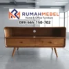 Meja TV Minimalis Kayu Jati Bogor