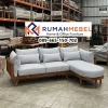 Sofa Kayu Jati Banten Model L Harga Murah